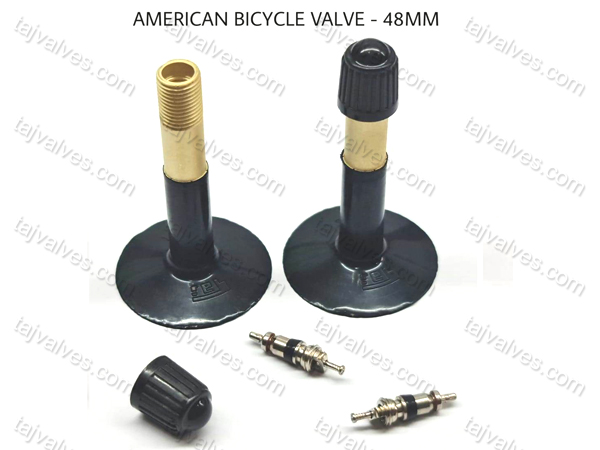 American Bicycle Valve 48mm, Tyre valve, Tube valve, nalki valve, Butyl rubber, Tubeless valve